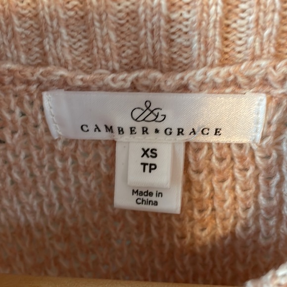 RW&CO. Asymmetrical Knitted Sweater, Size XS, Heathered pink - Picture 4 of 7